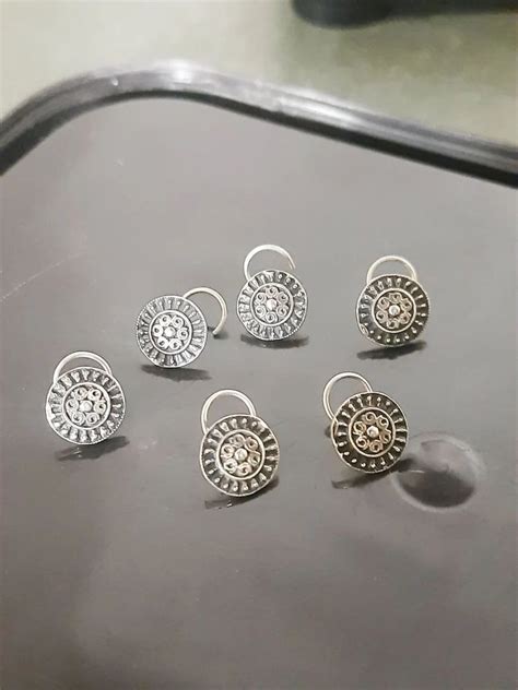 White 925 Oxidised Silver Nose Pin Wedding At Rs 250 Piece In Jaipur