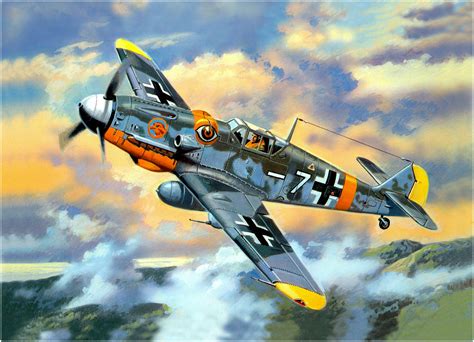 Messerschmitt Bf 109g 6 By Valery Rudenko Aircraft Painting Airplane Art Aircraft Art