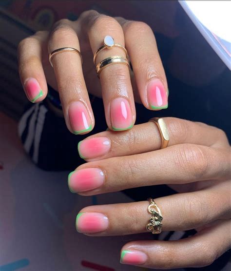 Summery Nails Simple Nails Nail Swag Watermelon Nail Art Manicure