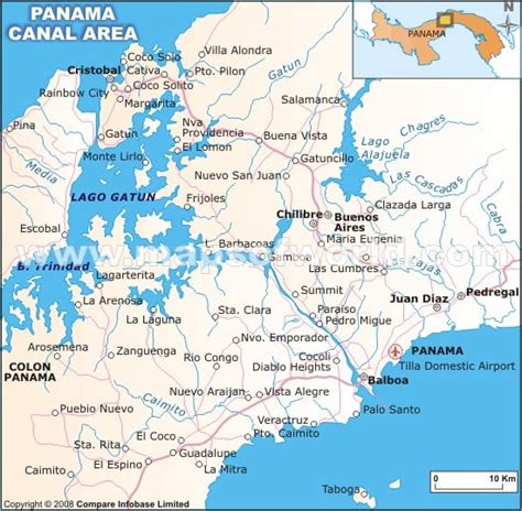 Panama Canal Map