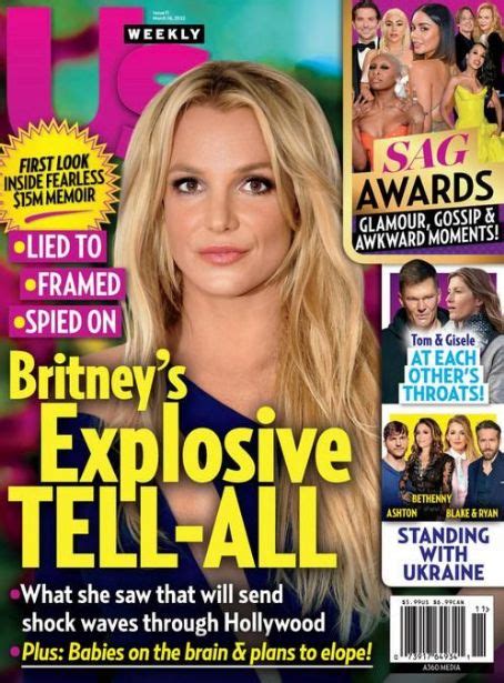 Britney Spears Us Weekly Magazine 14 March 2022 Cover Photo United