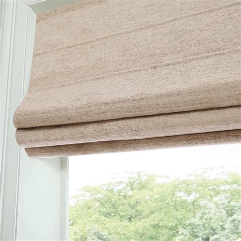 Amazon Artdix Blackout Roman Shades For Windows Linen Brown