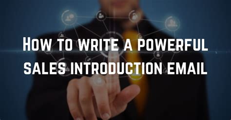 How to write a sales introduction email ? | RightHello