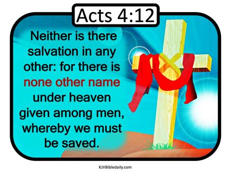 Acts 412 Kjv Kjv Bible Verses