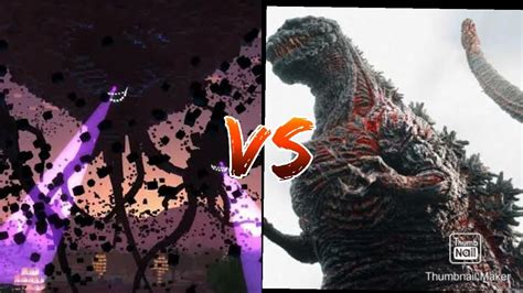 Wither Storm Vs Shin Godzilla Youtube