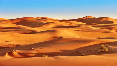 Fond D Cran La Nature Paysage D Sert Le Sable Sahara Ciel Clair