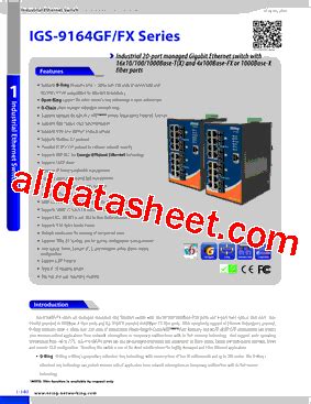 Igs Gf Ss Sc Datasheet Pdf Oring Industrial Networking Corp