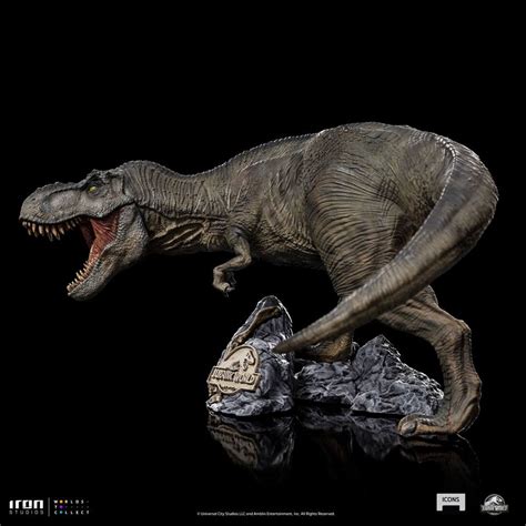 Statue T Rex Jurassic World Icons Statue By Iron Studios