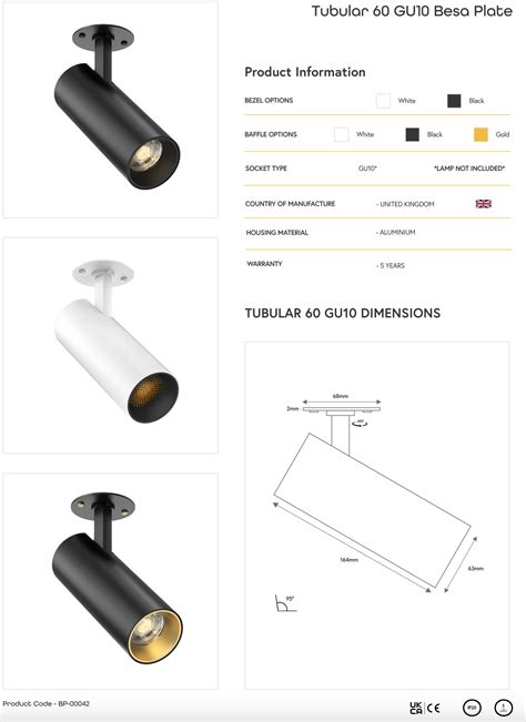 Tubular Gu Besa Plate Spotlight Sera Technologies Ltd