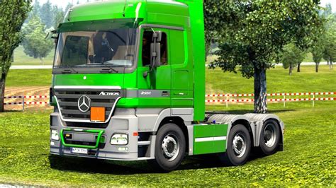 Ets Mercedes Actros Mp Mega Space Transporting Tractors Youtube