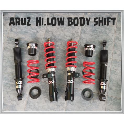 D Adjustable High Low Body Shift Absorber Spring Set Perodua Aruz