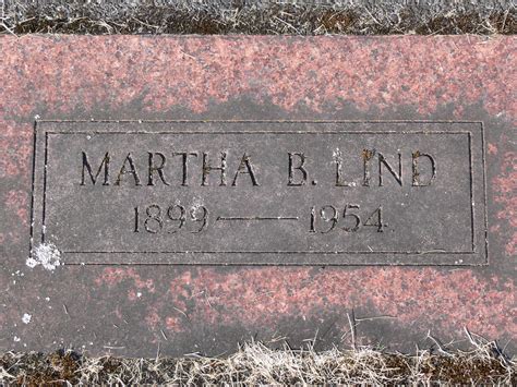 Martha Bendelia Berge Lind M Morial Find A Grave