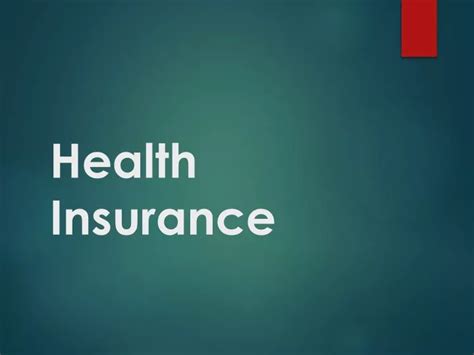 Ppt Health Insurance Powerpoint Presentation Free Download Id 9025150