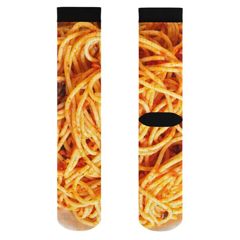 Spaghetti Socks Pasta Socks My Spaghet Socks One Size Etsy