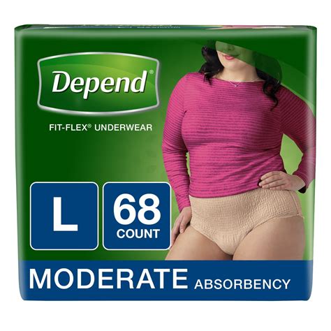 Depend Fit Flex Incontinence Underwear For Women Moderate Absorbency