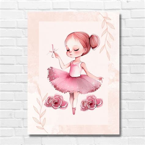 BALLERINA WALL ART Printable Pink Nursery Decorprintable - Etsy