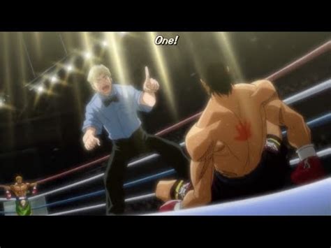 Takamura Gets Knocked Down Eng Sub Hajime No Ippo New Challenger