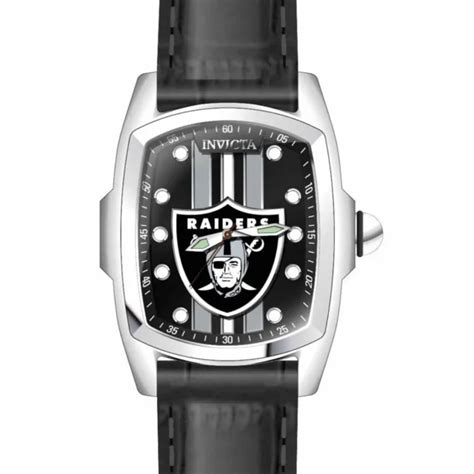 Invicta Nfl Las Vegas Raiders Mens Watch 47mm Black With