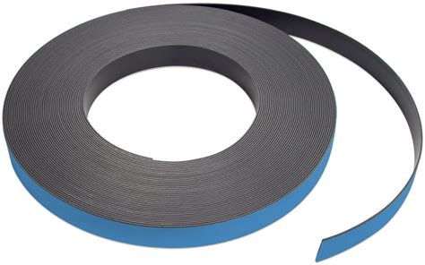 Master Magnetics Flexible Magnet Strip with Blue Vinyl Coating, 1/32-Inch Thick, 1-Inch Height ...