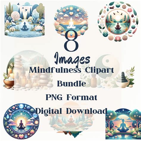 Mindfulness Art PNG, Wellness Clipart, Zen Garden Images, Junk Journal ...