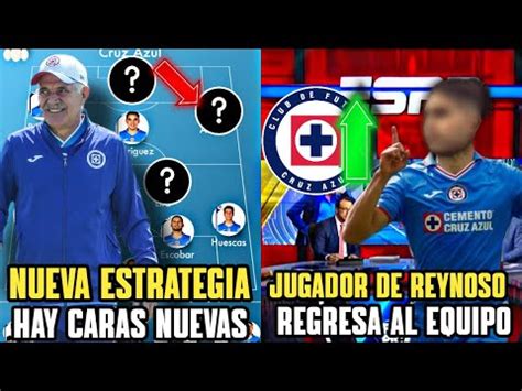 LA NUEVA ALINEACION DE CRUZ AZUL VS QUERETARO L FICHAJE DE REYNOSO