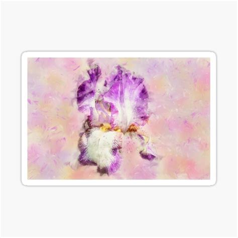 Iris Flower Sticker For Sale By Pitofotos Redbubble