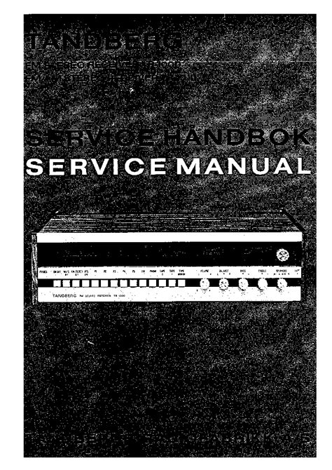 Tandberg Tr 1000 Fm Tr 1010 Am Fm Receiver 1974 Sm Service Manual