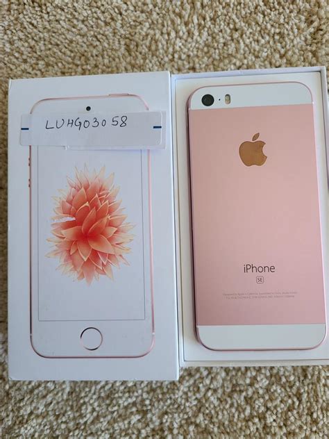 Apple IPhone SE 1st Gen 2016 Unlocked Rose Gold 64GB A1662 In