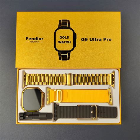 G Ultra Pro Gold Rel Gio Inteligente Nfc Sem Fio Smartwatch