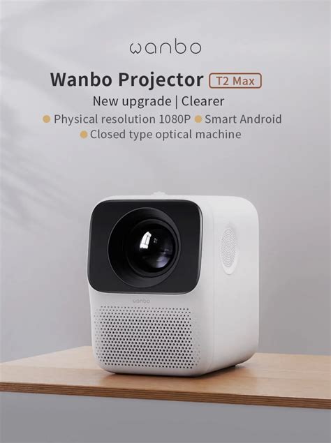 Wanbo T2 Max 150 Lumens Smart Android Portable LED Projector Price In