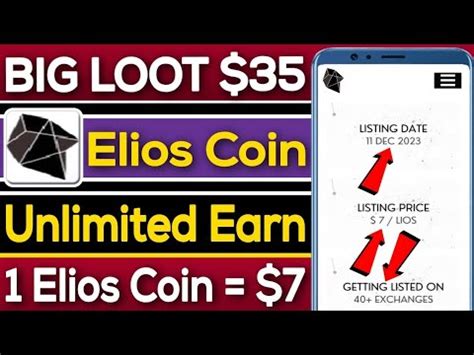 Big Loot Elios Airdrop Unlimited Earning Free All User