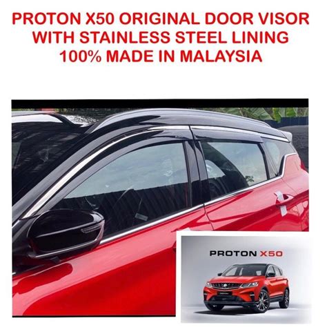 Proton X Injection Door Visor With Stainless Steel Lining Set Pcs