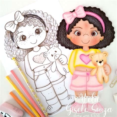 Evarts Foam Crafts Felt Dolls Gisele Paint By Number Princess