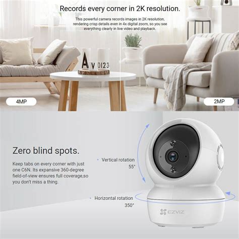 Ezviz C N Pan Tilt Smart Home Camera Mp Mm X Human