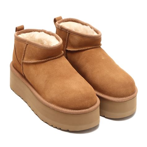 UGG W CLASSIC ULTRA MINI PLATFORM CHESTNUT 23FW I