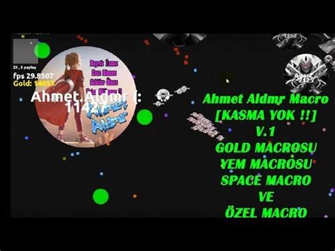 Agarz Ahmet Aldemir Makro Kasma Yok Gold Yem Space Makrosu V 1 YouTube