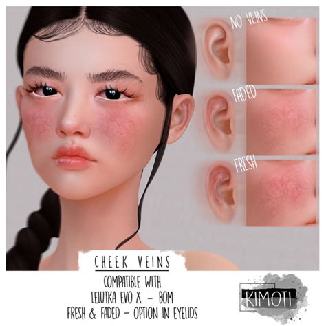 Second Life Marketplace ~kimoti~ Cheek Veins Lel Evo X