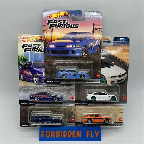 Hot Wheels Premium - Retro Entertainment Fast & Furious 2023 Mix C Set – Forbidden Fly