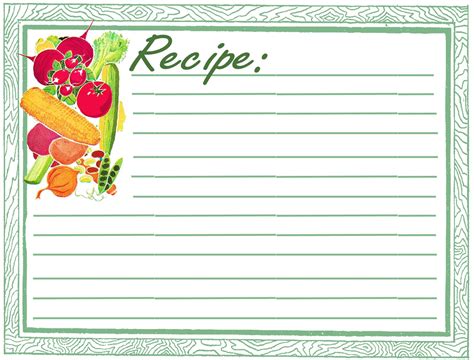 Recipe Card Clip Art Banana
