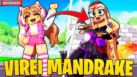 VIREI MANDRAKE POR UM DIA No BROOKHAVEN ROBLOX YouTube