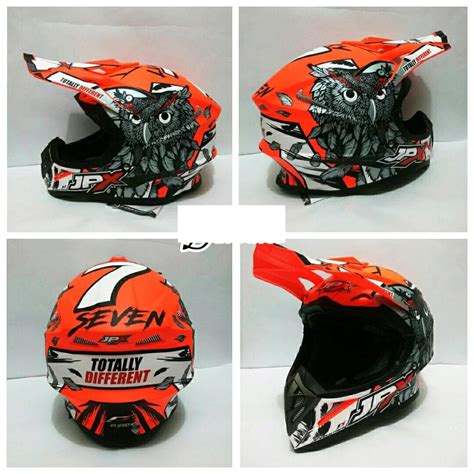 Helm Jpx Cross Full Face Standar SNI Trail Motocross Trabas Klx X13