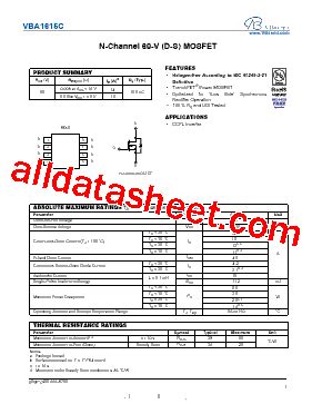 Vba C Datasheet Pdf Vbsemi Electronics Co Ltd