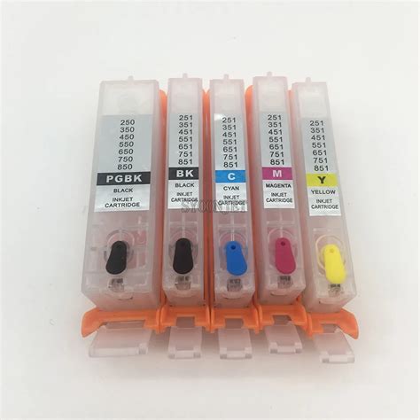 5color PGI 450 CLI 451 Refill Ink Cartridge For Canon PIXMA IP7240