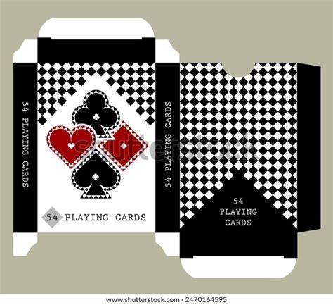 Playing Card Tuck Box Template Design Stock Vector Royalty Free