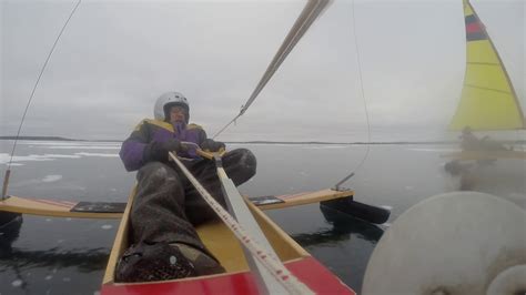 Sunday Afternoon Iceboating On Battle Lake YouTube