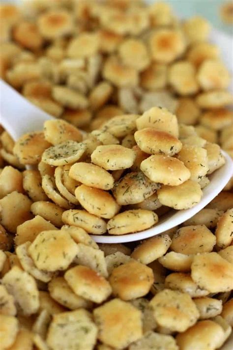 No Bake Ranch Oyster Crackers Recipe