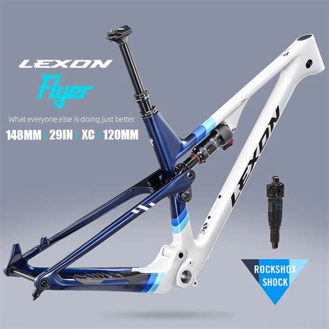 Lexon Full Suspension Carbono MTB Quadro 29er Mountain Bike Frameset