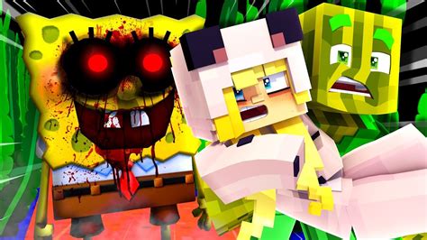 Minecraft Aber Spongebob Exe Verfolgt Uns Youtube