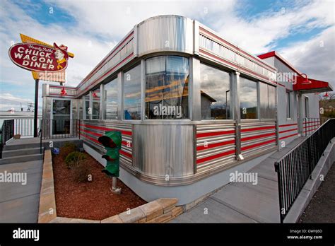 Old Fashioned Roadside Diner In Rural Area In Hdr Stock Photo Alamy