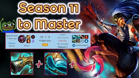 Season 11 Shaco Road To Master Diamond Ranked League Of Legends Full Gameplay Infernal